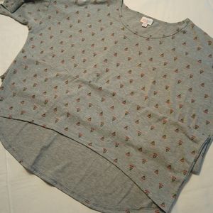 LuLaRoe Nwot women's Medium printed gray